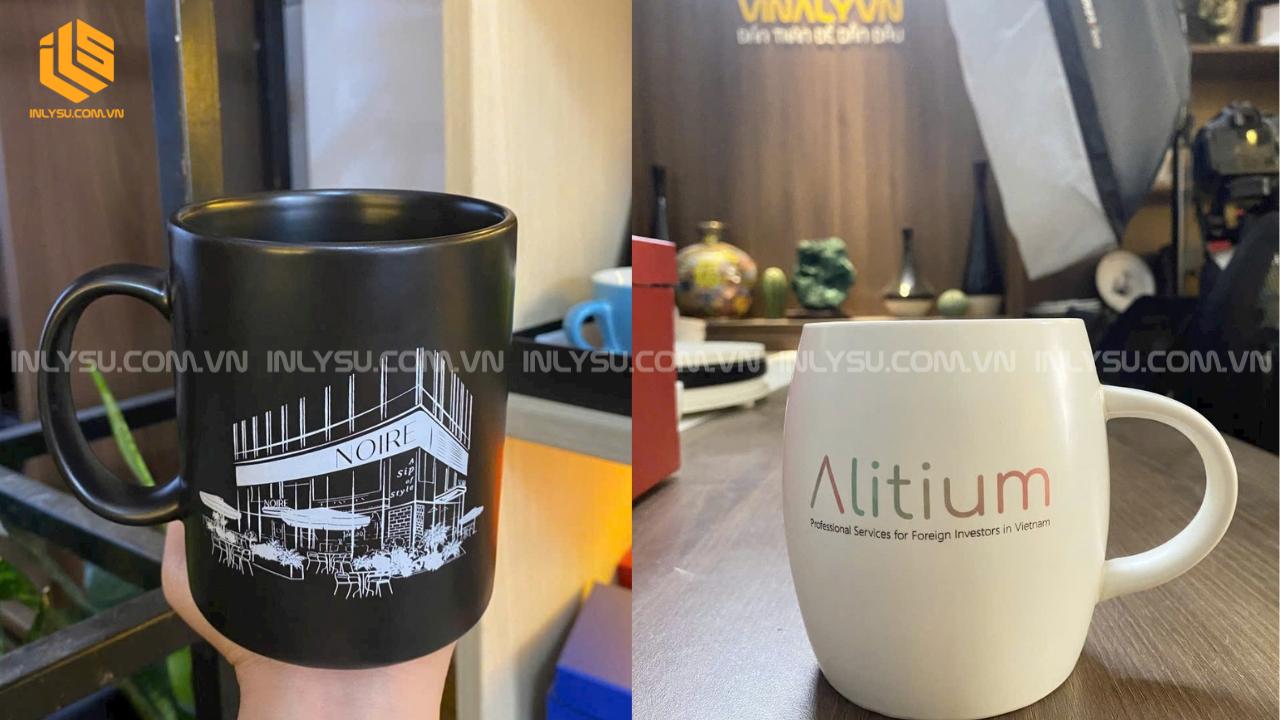 Ứng dụng thực tế của ly sứ in logo trong doanh nghiệp