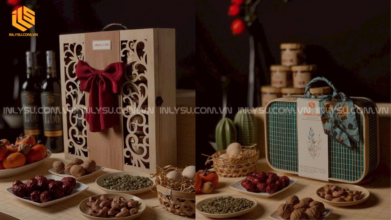 Hộp quà Tết phong cách truyền thống