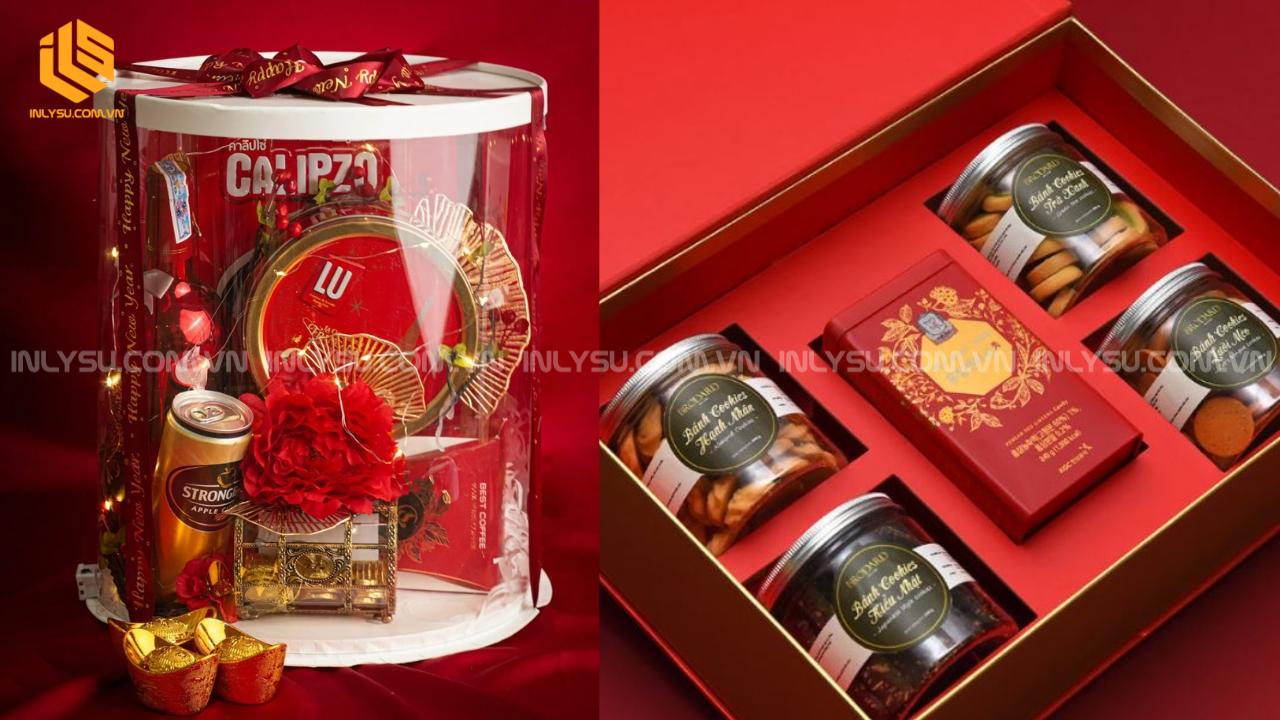 Mẫu hộp quà Tết hiện đại, tinh tế, dễ vận chuyển