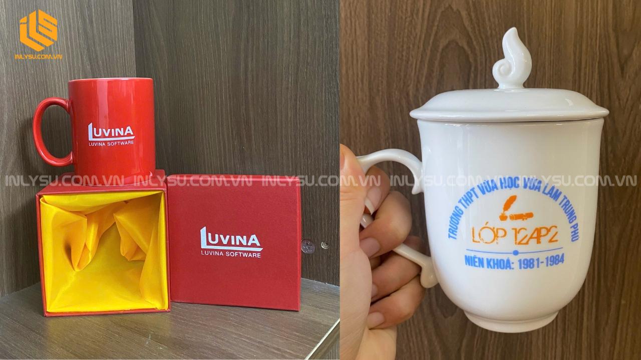 Giá ly sứ Minh Long và địa chỉ in uy tín