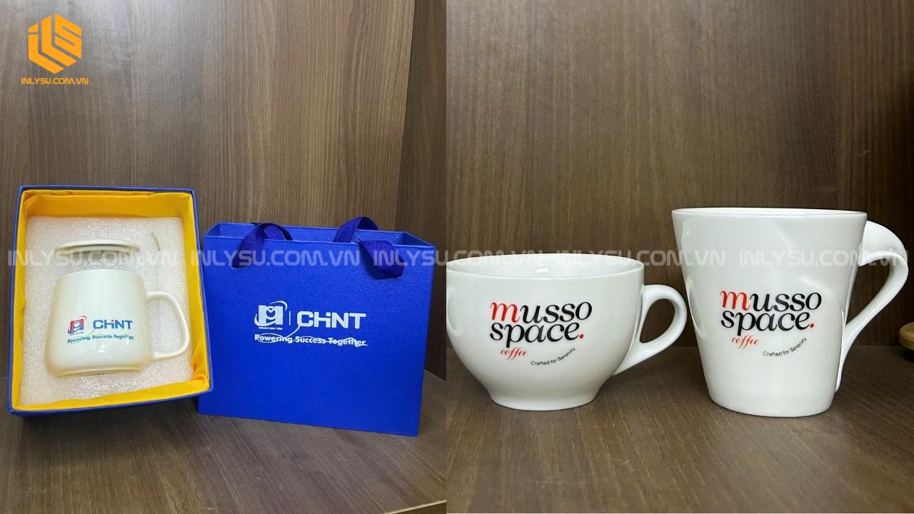 so sánh in ly sứ giá rẻ và ly sứ cao cấp in logo