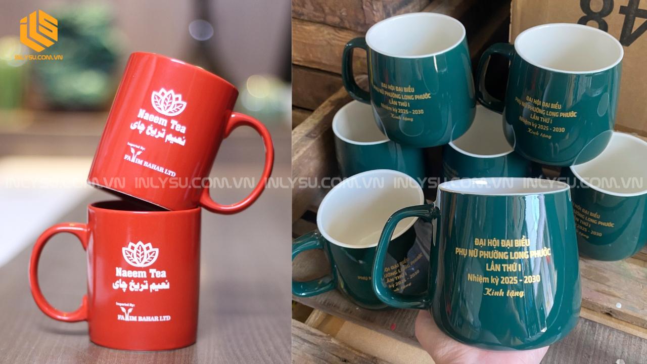 in ly sứ sự kiện nhiều màu sắc theo xu hướng thiết kế hiện đại