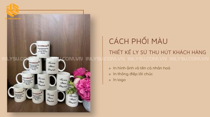 cách phối màu thiết kế ly sứ thu hút