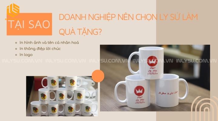 doanh nghiệp chọn ly sứ làm quà tặng
